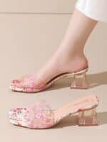 New floral print box heel - Image 2