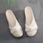 Summer Slippers for Women Old Beijing Cloth Shoes Ethnic Style - Image 4