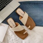 Outwear Handmade Straw Retro Vacation Style 2025 Summer One-toe Beach Half-swell Women's Homemade Woven Sandals - Image 4